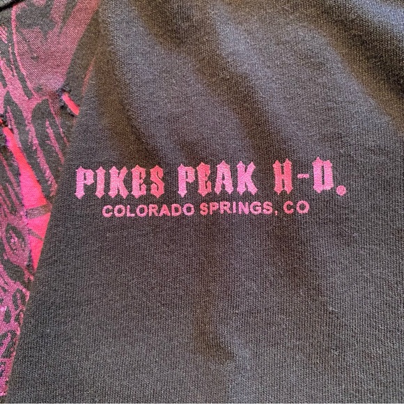 HARLEY DAVIDSON Women’s Black and Pink Tee shirt - Picture 4 of 5